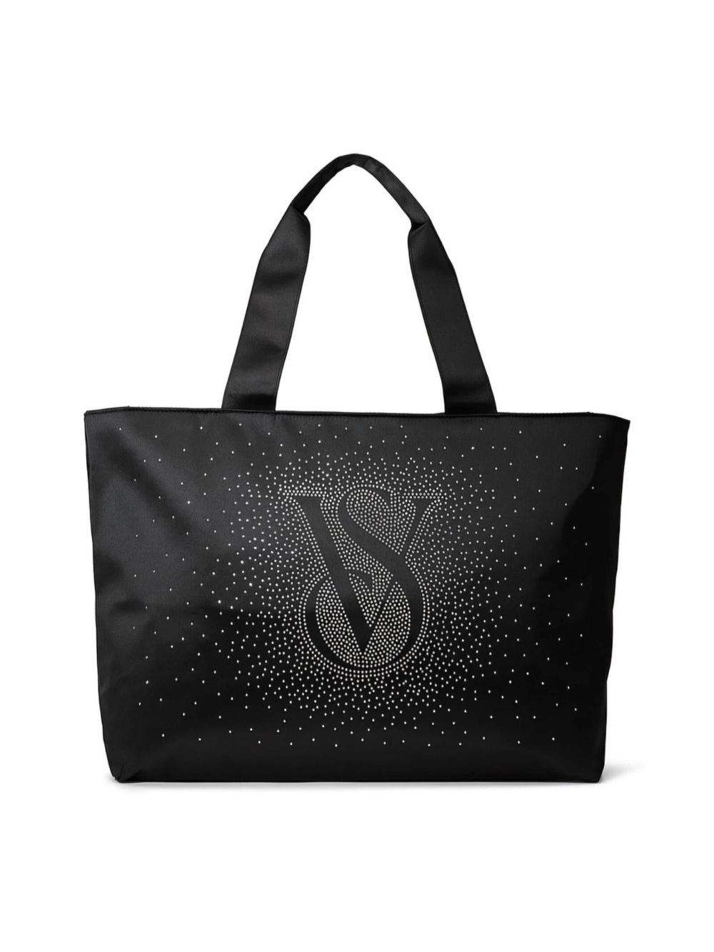 Victoria's Secret Black Shine Tote Bag